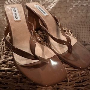 Steve Madden brown heel sandals size 9.5